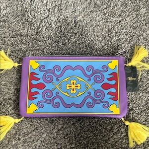 Disney Purple and Blue Women's Clutch Bag - Aladdin carpet clutch!  New!